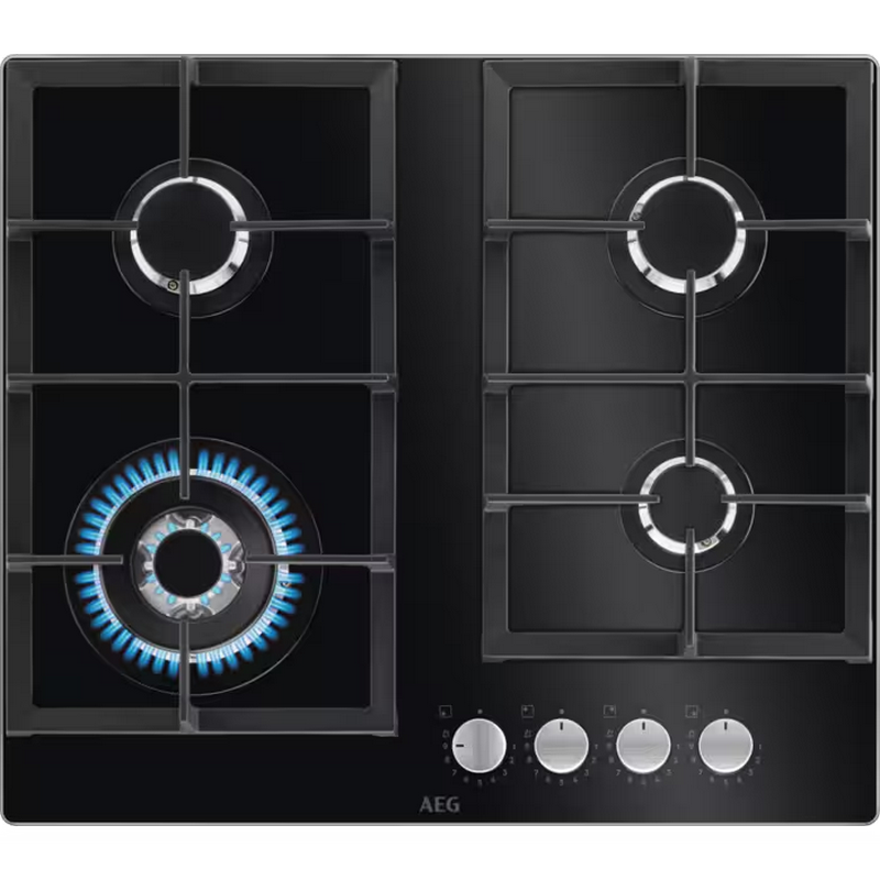 Газовая варочная панель AEG HKB64420NB, Чёрный
