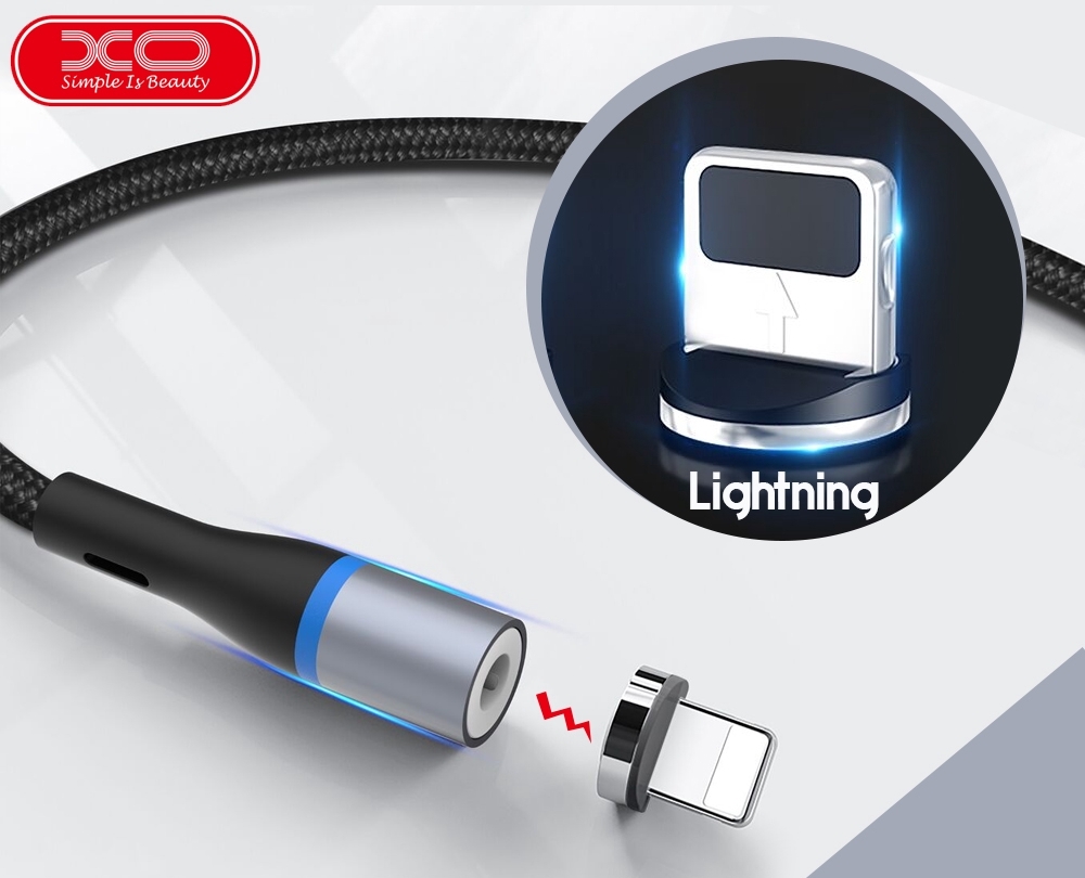 Magnetic Lightning Cable XO, NB125, Black