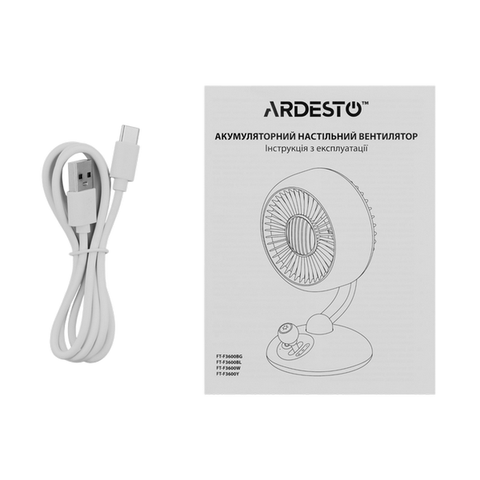 Ventilator Ardesto FT-F3600BG Axial Bej