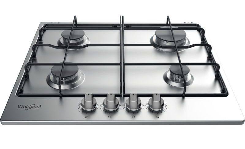 Газовая варочная панель Whirlpool TKRL 650 IX, Нержавеющая сталь