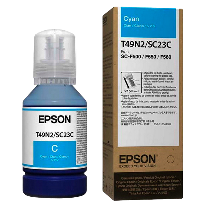 Ink Epson T49N200, DyeSublimation Cyan (140mL), C13T49N200