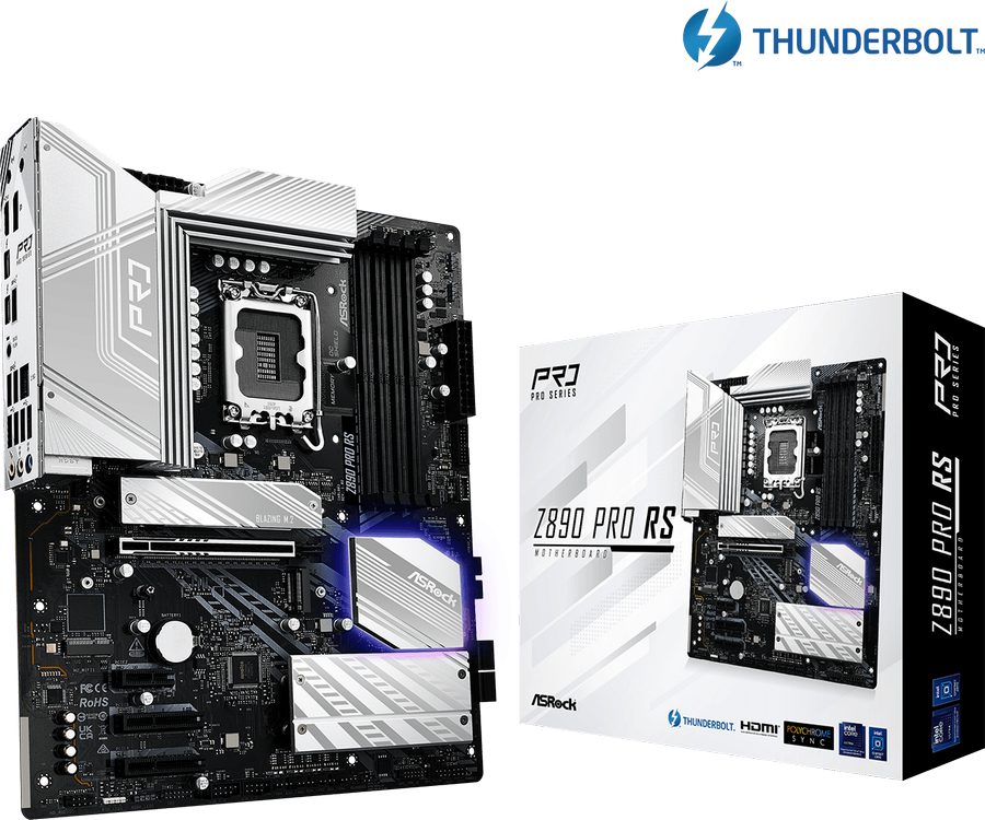Placă de bază ASRock Z890 PRO RS, LGA1851, Intel Z890, ATX