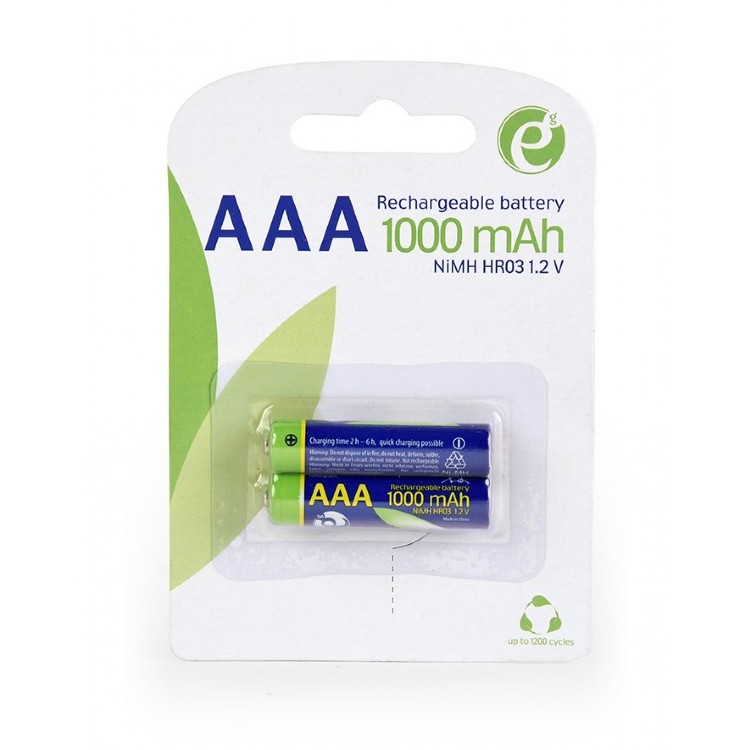 Аккумуляторы Energenie EG-BA-AAA10-01, AAA, 1000мА·ч, 2шт.