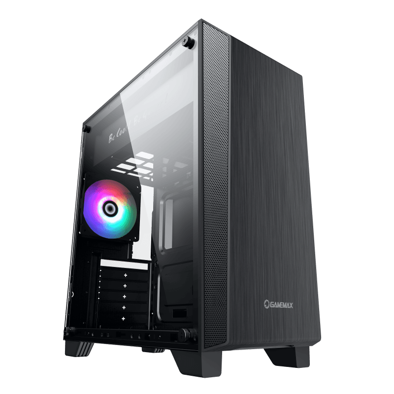 Компьютерный корпус Gamemax Nova N5, Midi-Tower, Без блока питания, Чёрный
