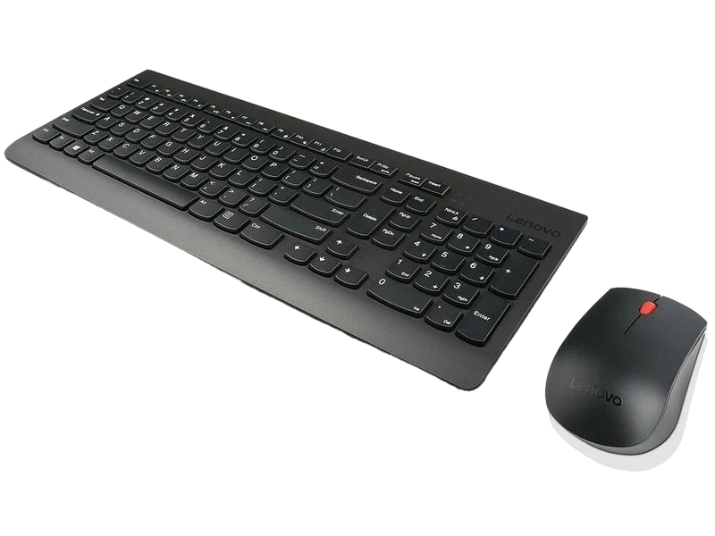 Set Tastatură + Mouse Lenovo 4X30M39487, Fără fir, Negru