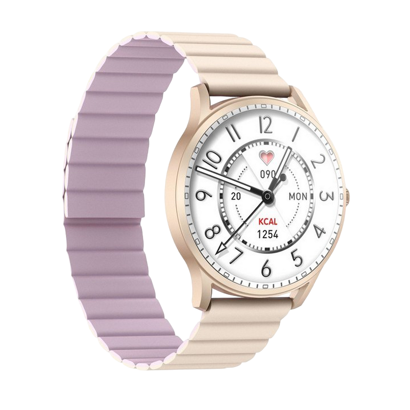 Kieslect Smart Watch Lora, Magnetic Strap, Gold