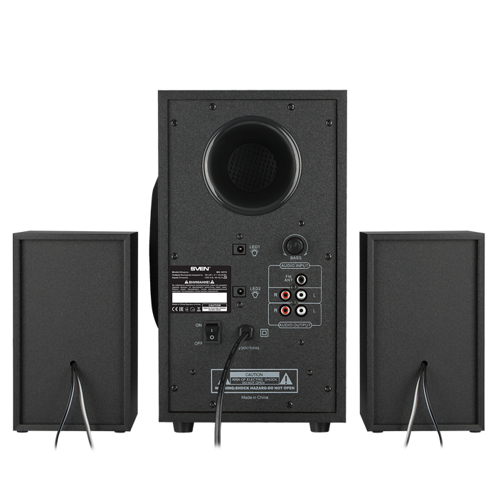 Компьютерные колонки 2.1 SVEN MS-2070, Чёрный