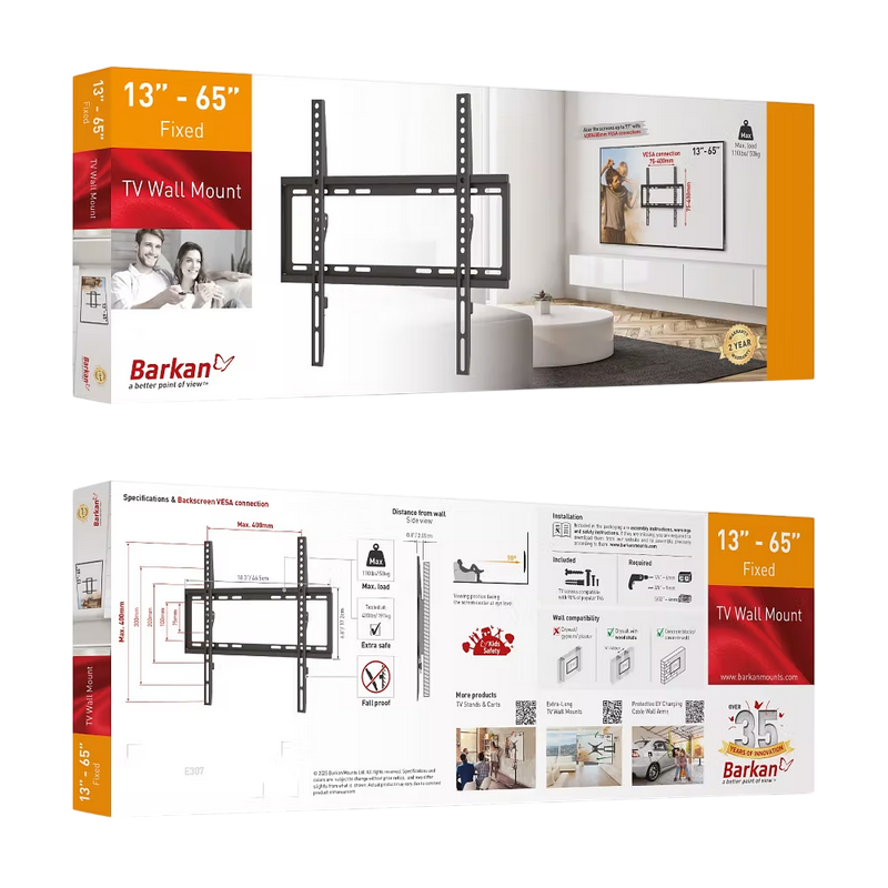 Кронштейн для телевизора BARKAN E307 Черный
