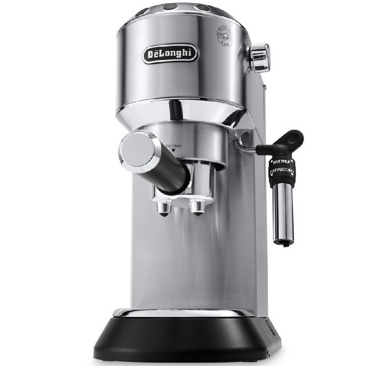 Cafetiera manuala DeLonghi Dedica Pump Espresso, 1300W, Argintiu