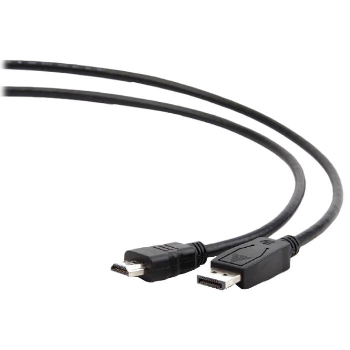 Видео кабель Cablexpert CC-DP-HDMI-1M, DisplayPort (M) - HDMI (M), 1м, Чёрный