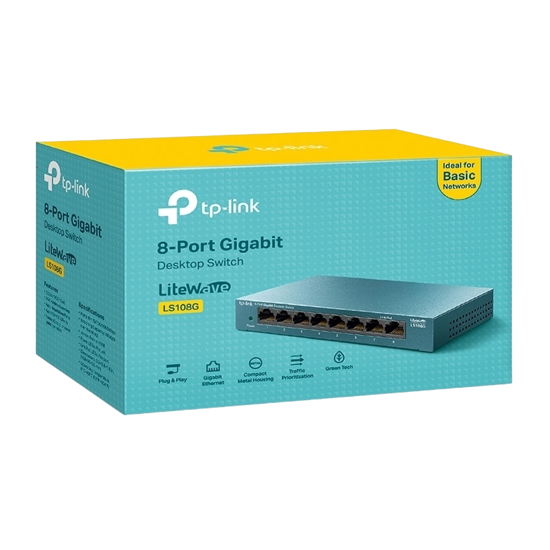 .8-port 10/100/1000Mbps Switch TP-LINK 