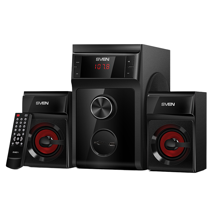 Компьютерные колонки 2.1 SVEN MS-302, Чёрный