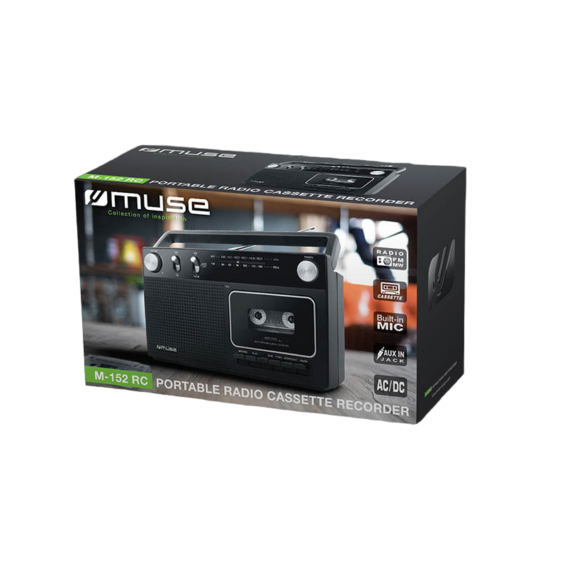 Портативное радио MUSE M-152 RC, Чёрный