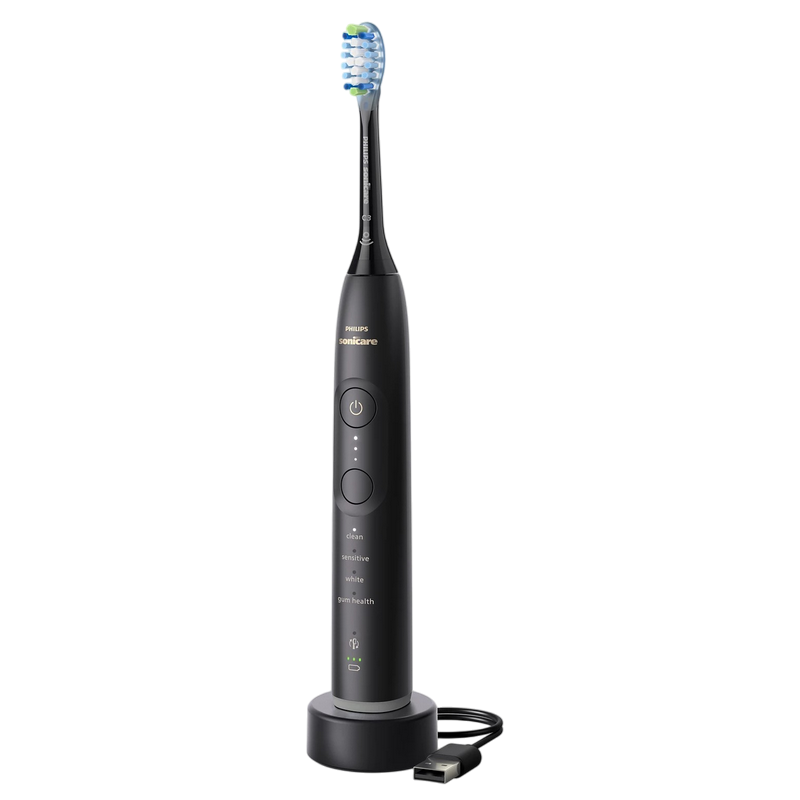 Электрическая звуковая зубная щетка Для взрослых Philips HX7429/03 Зеркально-чёрный