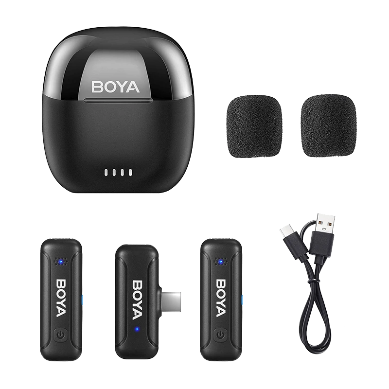 Microfon portabil pentru înregistrare vocală Boya BY-WM3T-U2 Fără fir Negru