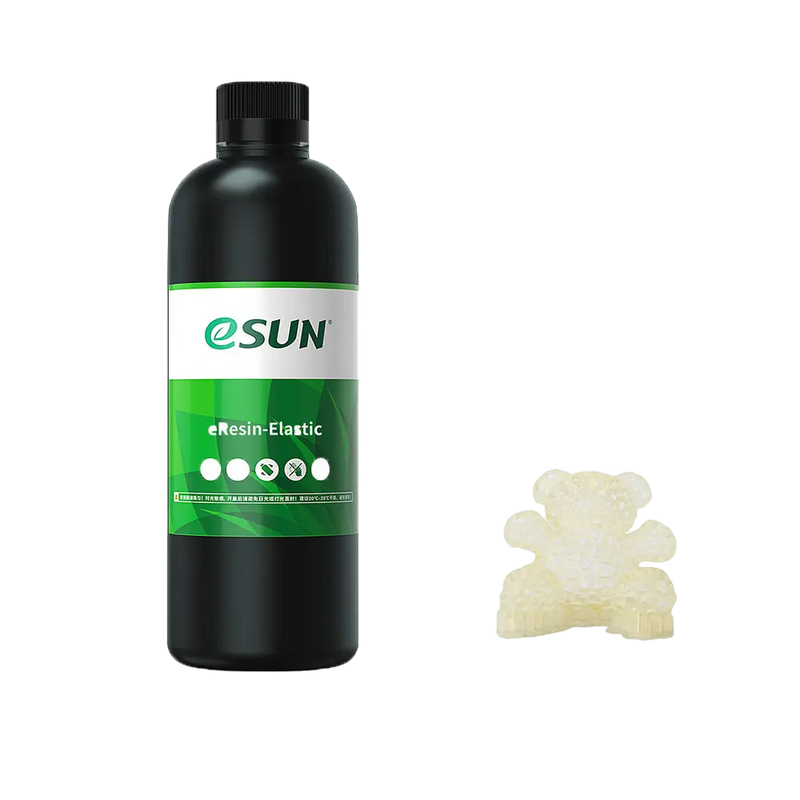 Fotopolimer pentru imprimare 3D ESUN eResin-Elastic, 0.5 kg, Galben Transparent