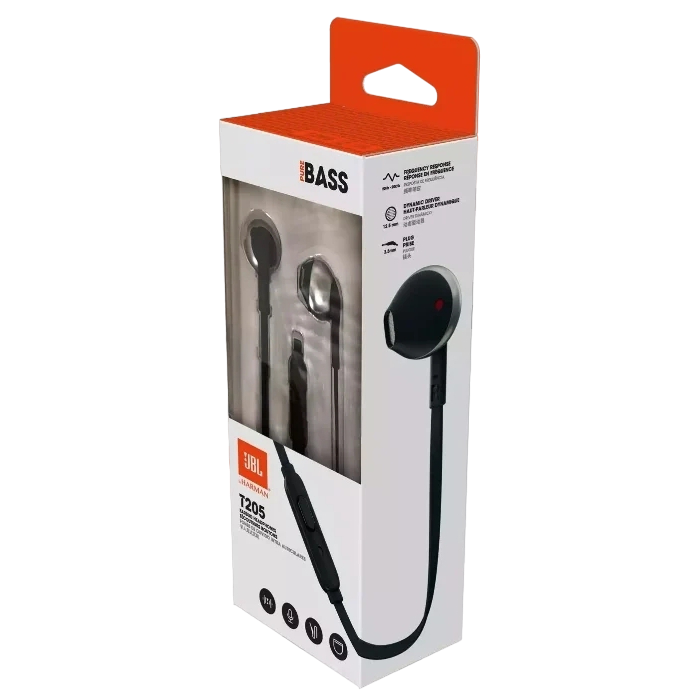 Earphones JBL T205 Black