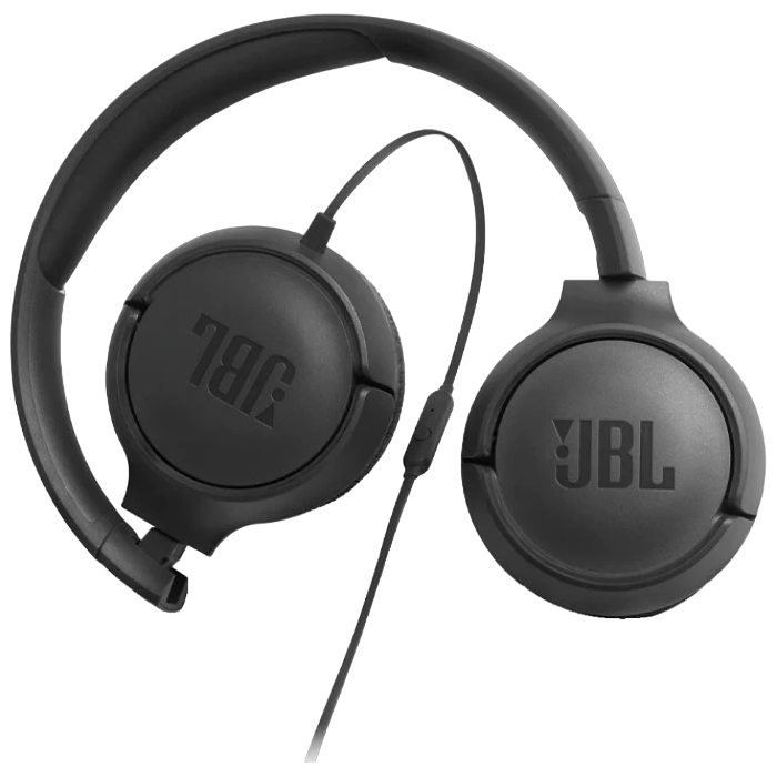 Headphones JBL T500 Black, On-ear.