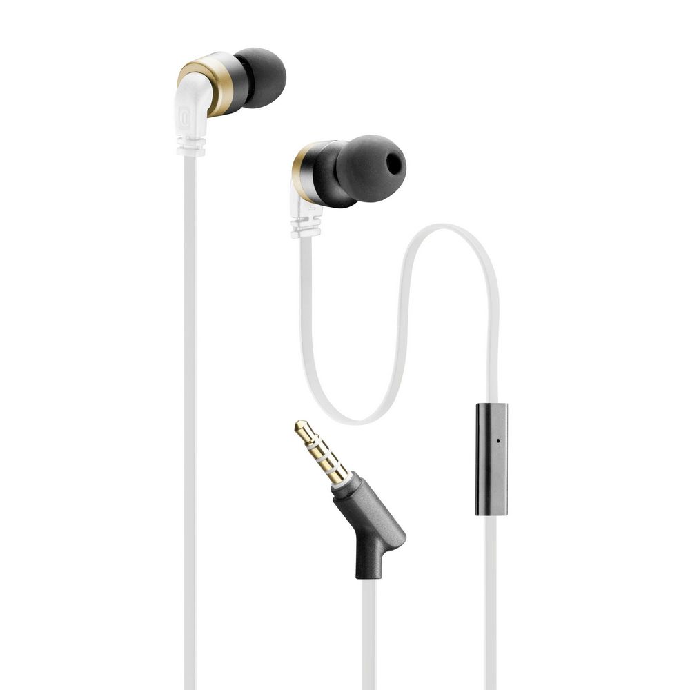 Cellular Audiopro Mosquito Stereo Earph.Mic, White