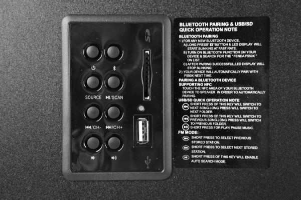 Компьютерные колонки 2.1 F&D F550X, Чёрный