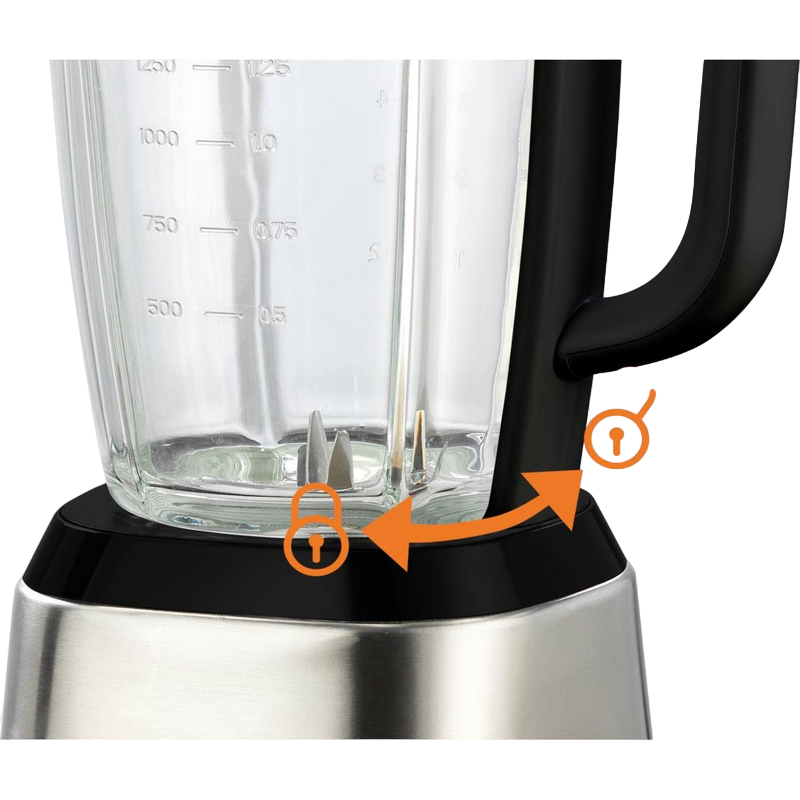 Blender staționar Gorenje B1400BE, Negru | Oțel inoxidabil