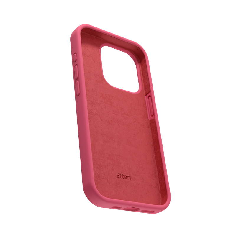 Husă Etteri Apple iPhone 16 Silicone Mag Raspberry