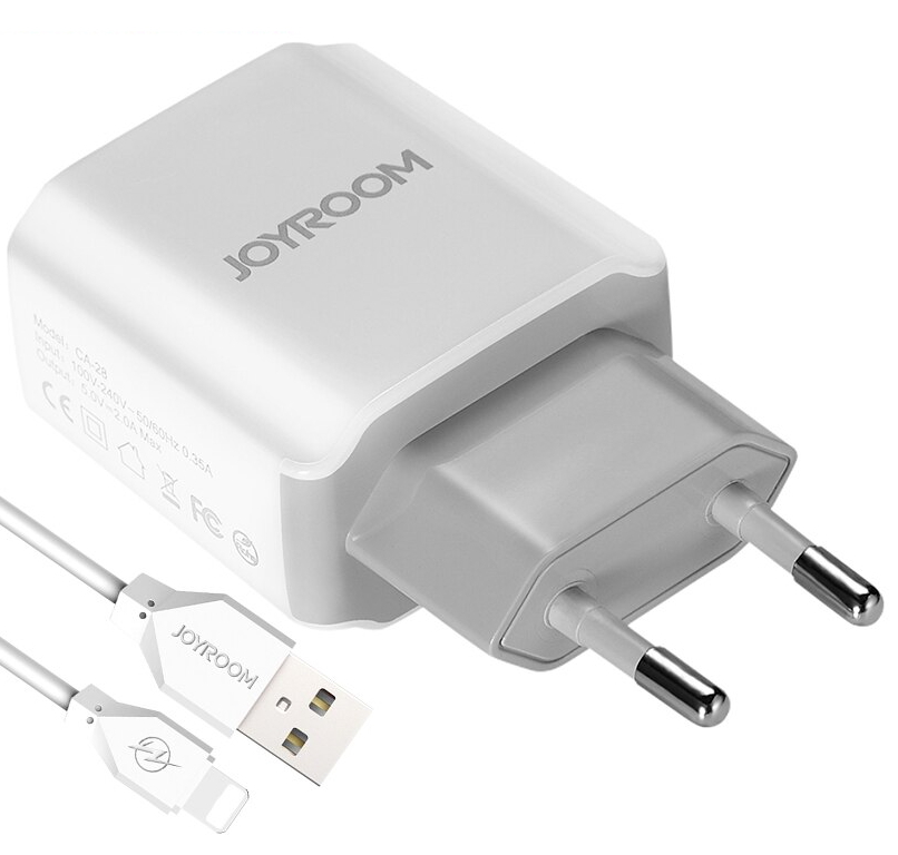 Încărcător Joyroom L-221 Travel USB charger Alb