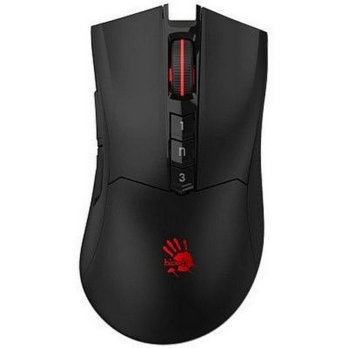 Wireless Gaming Mouse Bloody R90 Plus, 100-5000dpi, 8 buttons, 25G, 250IPS, Rechargeable, Black