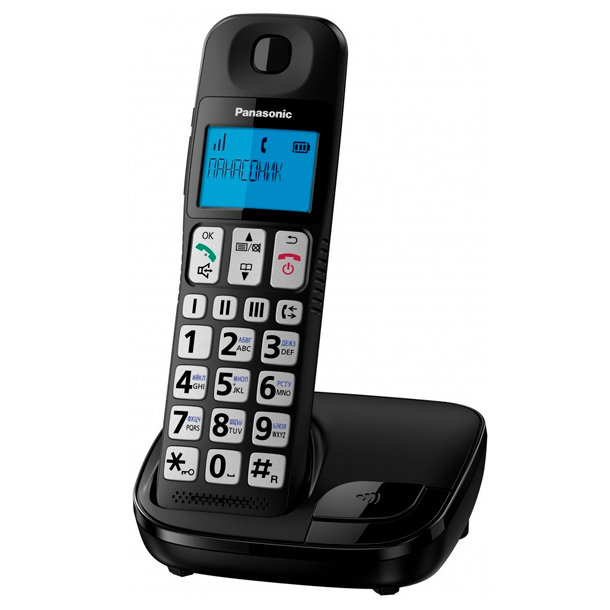 Telefon DECT Panasonic KX-TGE110, Negru