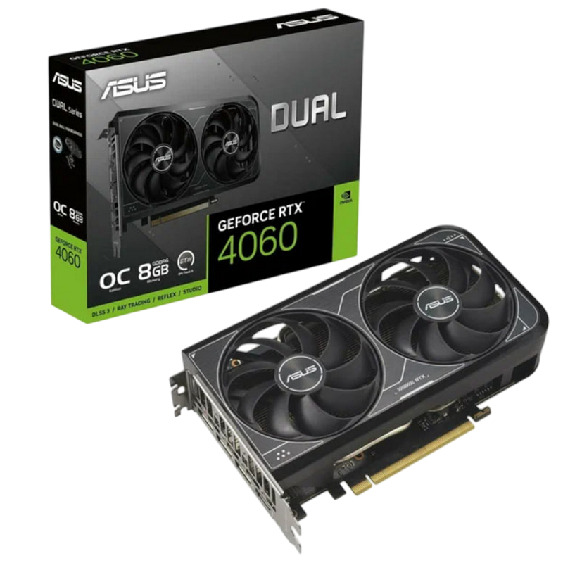 Placă Video ASUS DUAL-RTX4060-O8G-V2, 8GB GDDR6 128bit 