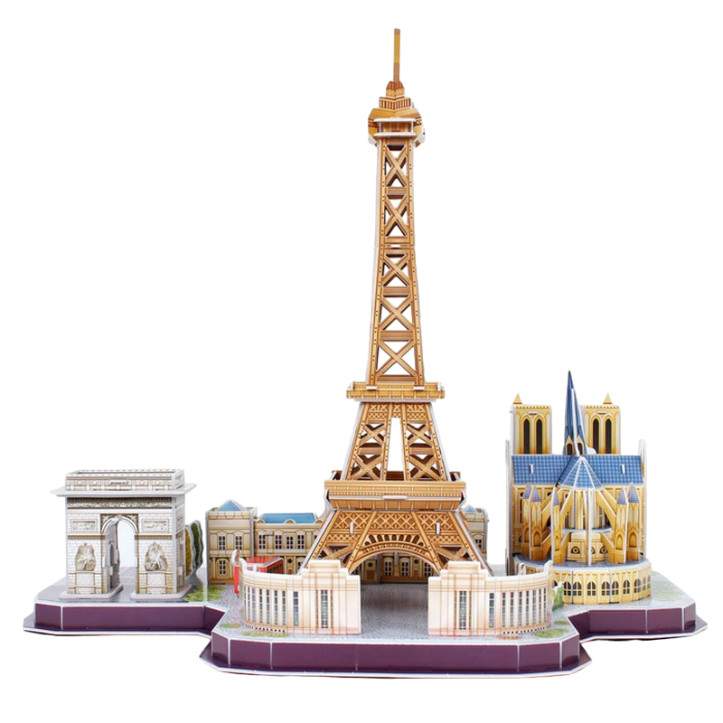 3D Puzzle “Atractii turistice in Paris”, 114 elemente