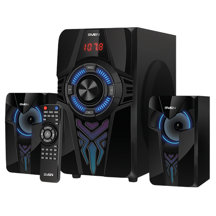 Компьютерные колонки 2.1 SVEN MS-2070, Чёрный