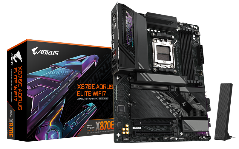 Placă de bază Gigabyte X870E A ELITE WIFI7, AM5, AMD X870E, ATX