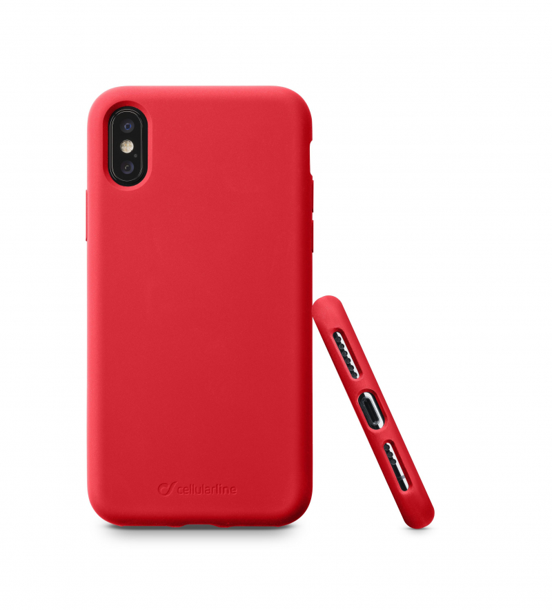 Husă Cellularline Sensation - iPhone XS/X, Roșu