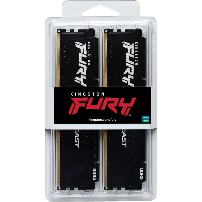 Memorie RAM Kingston FURY Beast, DDR5 SDRAM, 6000 MHz, 32 GB, KF560C30BBEK2-32