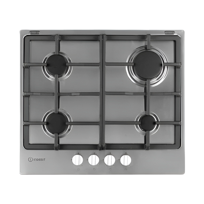 Plită pe gaz Indesit THP 641 IX/I, Oțel inoxidabil