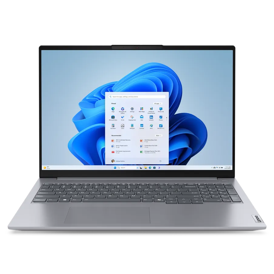 Laptop Business 16" Lenovo ThinkBook 16 G7 IML, Arctic Grey, Intel Core Ultra 7 155H, 16GB/1024GB, Fără SO