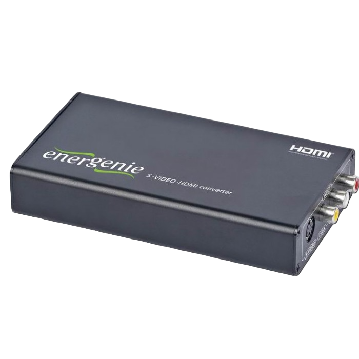 Видео/Audio конвертер Energenie S-VIDEO to HDMI Converter, Чёрный