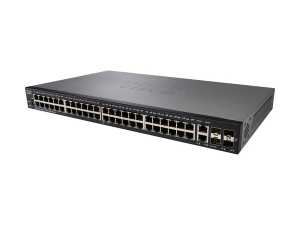 Switch de rețea Cisco SF250-48, 4x 10/100 Mbps, 4x SFP