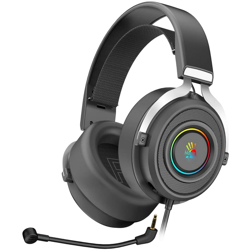 Căști gaming Bloody G535, USB, Negru | Argintiu