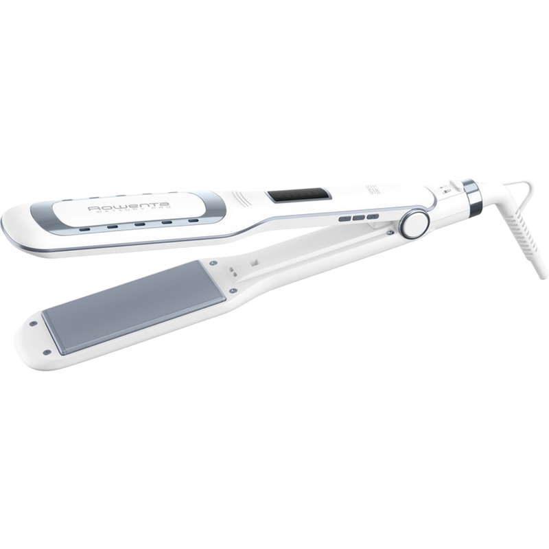 Placă de îndreptat părul Rowenta Wet & Dry Pro SF5010F0, Alb