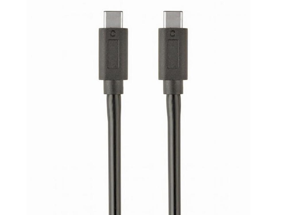 Cable  Type-C/Type-C, CM/CM, 1.0 m, USB3.1, Cablexpert, Black, CCP-USB3.1-CMCM-1M