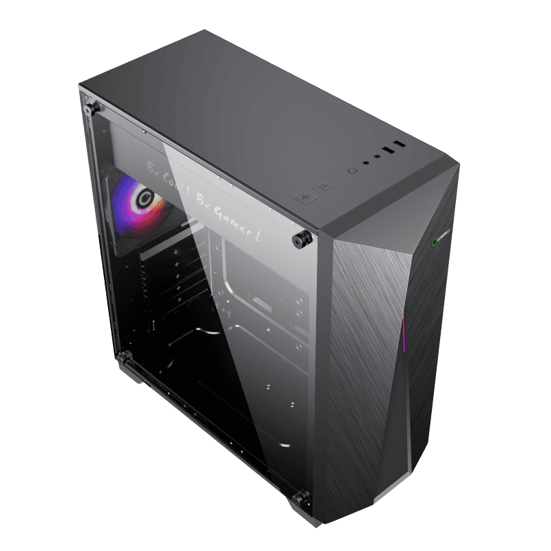 Carcasă PC Gamemax Nova N6, Midi-Tower, Fără PSU, Negru