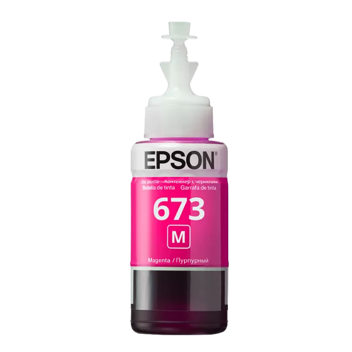 Контейнер с чернилами Epson T673, C13T67334A , Пурпурный