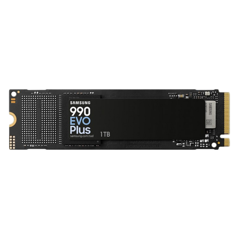 .M.2 NVMe SSD 1.0TB Samsung  990 EVO Plus "MZ-V9S1T0BW" [PCIe 4.0 x4/5.0 x2, R/W:7150/6300MB/s, 850K