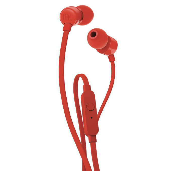 Earphones JBL T110 Red