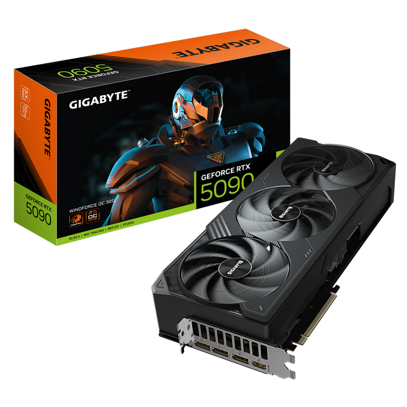 Placă Video Gigabyte WindForce OC RTX5090, 32GB GDDR7 512bit