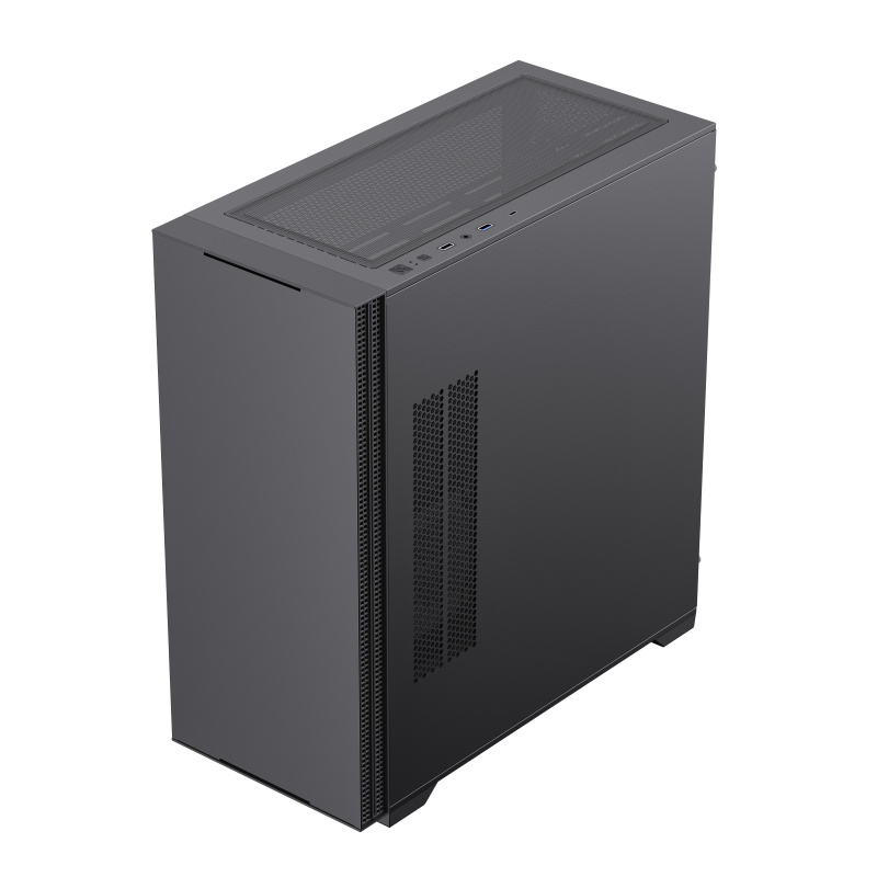 Carcasă PC Gamemax QUEST, Midi-Tower, Fără PSU, Negru