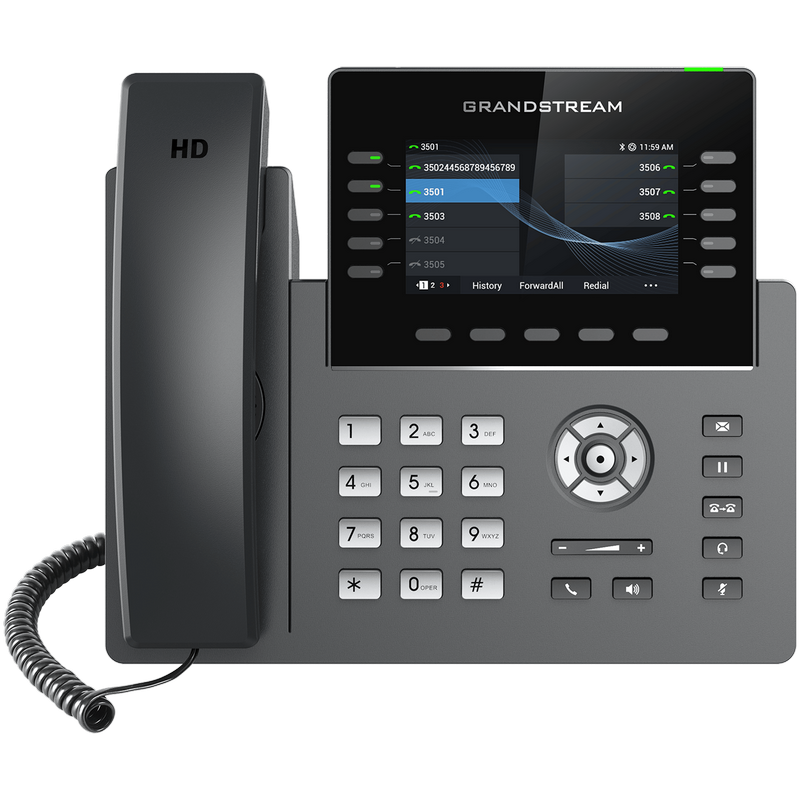 Telefon IP Grandstream GRP2615, Negru
