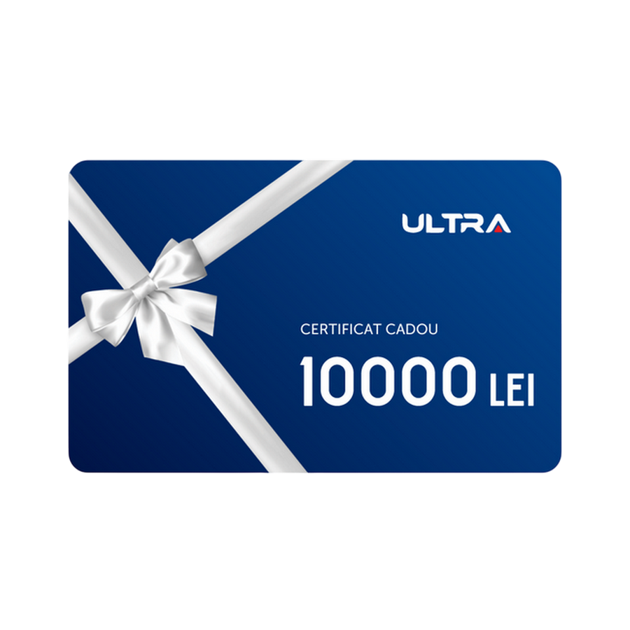 Certificat Cadou cu valoarea 10'000 Lei | Card cu barcode si numerotatie